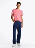 Pink Tommy Badge Crew Neck T-Shirt  Men