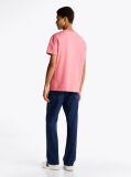 Pink Tommy Badge Crew Neck T-Shirt  Men