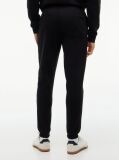 Black Tommy Flag Embroidery Cuffed Slim Joggers  Men