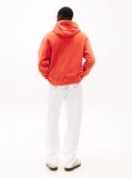 Orange Logo Embroidery Hoody  Men