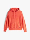Orange Logo Embroidery Hoody  Men