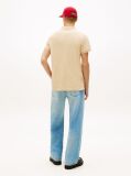 Beige Flag Patch Slim Fit Polo Shirt  Men