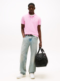 Pink Flag Patch Slim Fit Polo Shirt  Men