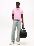 Pink Flag Patch Slim Fit Polo Shirt  Men