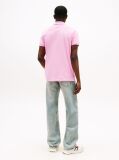 Pink Flag Patch Slim Fit Polo Shirt  Men