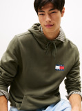 Green Logo Drawstring Hoody  Men