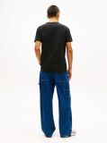 Black Regular Logo Embroidery T-Shirt  Men