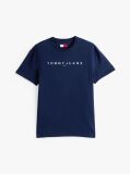 Blue Regular Logo Embroidery T-Shirt  Men