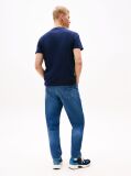 Blue Regular Logo Embroidery T-Shirt  Men