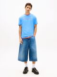 Blue Regular Logo Embroidery T-Shirt  Men