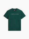 Green Regular Logo Embroidery T-Shirt  Men