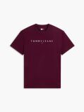 Purple Regular Logo Embroidery T-Shirt  Men