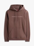 Brown Regular Logo Hoody  Men