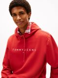 Κόκκινο Hoody Σε Κανονική Γραμμή Με Λογότυπο  Άνδρες