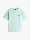 Πράσινο Άνετο T-Shirt Με Λογότυπο  Άνδρες