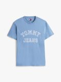 Μπλε Paisley College T-Shirt Σε Κανονική Γραμμή  Άνδρες