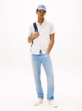 Beige Regular Fit Linen Blend Shirt  Men