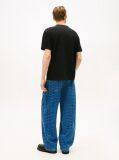 Black Logo Embroidery Relaxed T-Shirt  Men