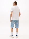 White Stack Logo Slim T-Shirt  Men