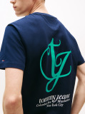 Μπλε T-Shirt Με Λογότυπο Στην Πλάτη Και Την Τσέπη  Άνδρες