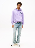 Purple Stack Logo Back Graphic Hoody  Men