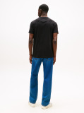 Μαύρο Slim T-shirt Με Λογότυπο Και Στρογγυλή Λαιμόκοψη  Άνδρες