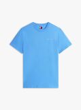Blue Linear Logo Slim Crew Neck T-Shirt  Men
