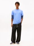 Μπλε Slim T-shirt Με Λογότυπο Και Στρογγυλή Λαιμόκοψη  Άνδρες