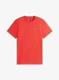 Κόκκινο Slim T-shirt Με Λογότυπο Και Στρογγυλή Λαιμόκοψη  Άνδρες