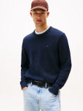 Blue Crew Neck Slim Jumper  Men