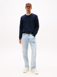 Blue Crew Neck Slim Jumper  Men