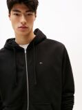 Μαύρο Άνετο Hoody Με Φερμουάρ  Άνδρες