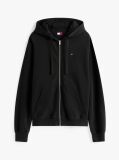 Μαύρο Άνετο Hoody Με Φερμουάρ  Άνδρες