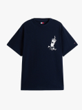 Μπλε T-Shirt Με Λογότυπο Στην Πλάτη Σε Κανονική Γραμμή  Άνδρες