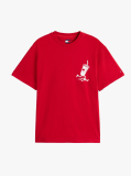Red Back Logo Graphic Relaxed T-Shirt  Men