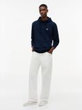 Blue Tommy Badge Brushed Terry Hoody  Men