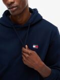 Blue Tommy Badge Brushed Terry Hoody  Men