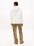 White Tommy Badge Brushed Terry Hoody  Men