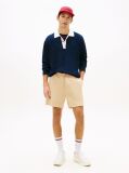 Beige Flag Patch Regular Bermuda Shorts  Men