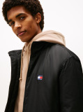 Black Water Repellent Relaxed Padded Jacket  Men