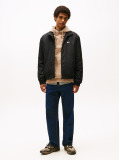 Black Water Repellent Relaxed Padded Jacket  Men