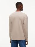 Brown Tonal Tommy Badge Long Sleeve T-Shirt  Men