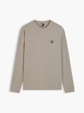 Brown Tonal Tommy Badge Long Sleeve T-Shirt  Men