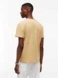Beige Logo Jersey Crew Neck T-Shirt  Men