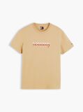 Beige Logo Jersey Crew Neck T-Shirt  Men