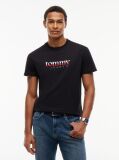 Black Logo Jersey Crew Neck T-Shirt  Men