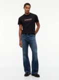Black Logo Jersey Crew Neck T-Shirt  Men
