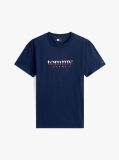 Μπλε Jersey T-Shirt Με Κλασική Λαιμόκοψη Και Λογότυπο  Άνδρες