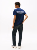 Μπλε T-Shirt Με Κλασική Λαιμόκοψη Και Σχέδιο Στο Πίσω Μέρος  Άνδρες