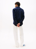 Blue Regular Fit Corduroy Shirt  Men